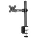 Кронштейн для мониторов ЖК Buro BU-M051-M черный 17"-32" макс.8кг крепление к столешнице поворот и наклон
