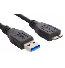 Кабель Buro MK30-AM-0.5 micro USB 3.0 B (m) USB A(m) 0.5м черный