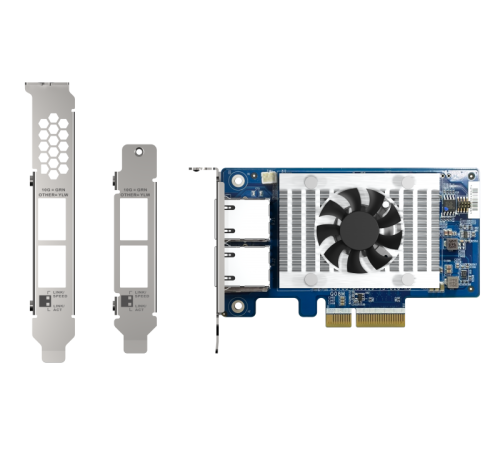 Сетевая карта QNAP QXG-10G2T-X710 Сетевая карта QNAP QXG-10G2T-X710