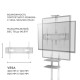 Мобильная стойка ONKRON на 1 ТВ ONKRON TS1881 White