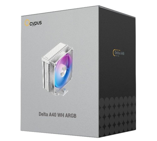 Вентилятор для процессора Cooler Ocypus Delta A40 WH ARGB White 220W/ All Intel/ AMD AM*/ Screws Вентилятор для процессора Cooler Ocypus Delta A40 WH ARGB White 220W/ All Intel/ AMD AM*/ Screws