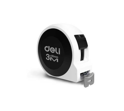 Рулетка Deli Home Series White H8003B 3м х 16мм, эксклюзивный дизайн