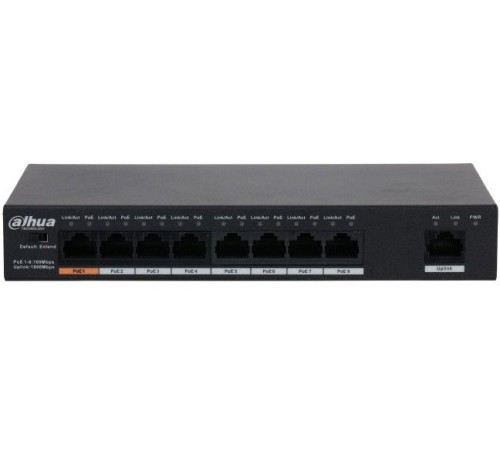 Коммутатор Dahua DH-PFS3009-8ET1GT-96 неуправляемый Коммутатор Dahua DH-PFS3009-8ET1GT-96 неуправляемый