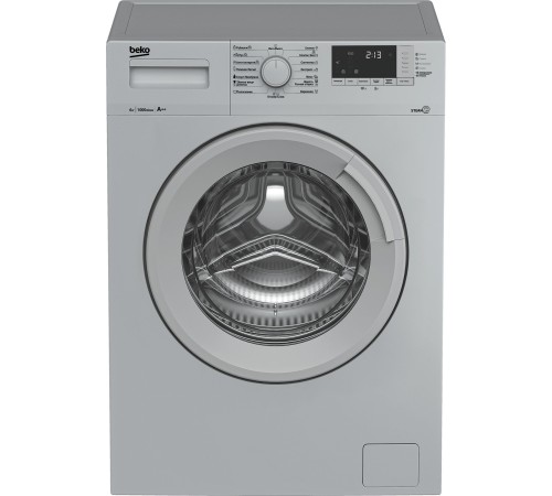 Стиральная машина Beko WSRE6512ZSS класс: A загр.фронтальная макс.:6кг серебристый Стиральная машина Beko WSRE6512ZSS класс: A загр.фронтальная макс.:6кг серебристый