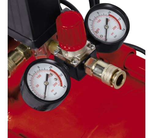 Компрессор поршневой Einhell TE-AC 270/50/10 масляный 270л/мин 50л 1800Вт красный/черный Компрессор поршневой Einhell TE-AC 270/50/10 масляный 270л/мин 50л 1800Вт красный/черный