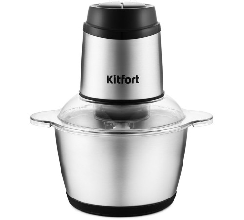 Измельчитель электрический Kitfort КТ-3025 2л. 250Вт серебристый