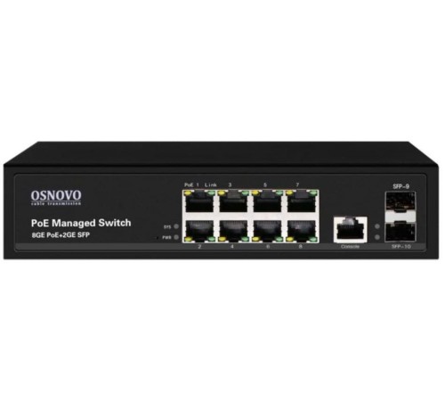 Коммутатор OSNOVO SW-80802/L(150W) Коммутатор OSNOVO SW-80802/L(150W)