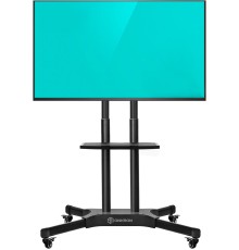 Подставка для телевизора Onkron TS1351 черный 40"-65" макс.45.5кг напольный мобильный
