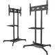 Подставка для телевизора Onkron TS1351 черный 40"-65" макс.45.5кг напольный мобильный