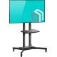 Подставка для телевизора Onkron TS1351 черный 40"-65" макс.45.5кг напольный мобильный