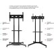 Подставка для телевизора Onkron TS1351 черный 40"-65" макс.45.5кг напольный мобильный