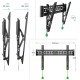 Кронштейн для телевизора Onkron TM6 черный 43"-85" макс.68кг настенный наклон