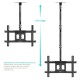 Кронштейн для телевизора Onkron N2L черный 32"-80" макс.68кг потолочный наклон