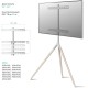 Подставка для телевизора Onkron TS1220 белый 32"-65" макс.35кг напольный