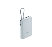 Внешний аккумулятор Xiaomi Power Bank 10000mAh (встроенный кабель) Ледяной синий GL P15ZM (BHR9073GL)