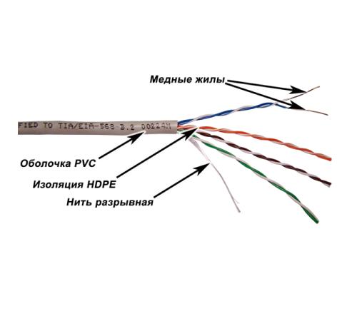 Кабель TWT UTP, серии XS, 4 пары, Кат.5e, PVC, серый, 100 метров (TWT-5EUTP-XS/100) Кабель TWT UTP, серии XS, 4 пары, Кат.5e, PVC, серый, 100 метров (TWT-5EUTP-XS/100)