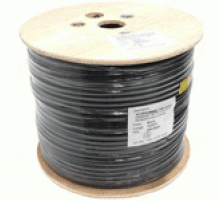 NEOMAX [NM20041] Кабель F/UTP cat.5e 4 пары (305 м) 0.52 мм (24 AWG) Медь, стальной трос 2.0мм, внешний PE, черный (NM20041)