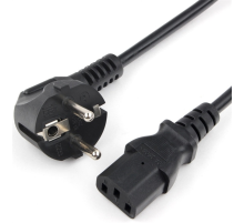 Шнур ПВС-АП 3*1,00 S22C13-250-10-3, черный, 3,0 м, C13, 3x1.00, 10А, с заземлением, Power Cube, Россия (RPC-186BLXL-PRO3)