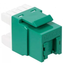 Модуль Keystone, RJ45, кат.5E, UTP, 180 градусов, со встроенной шторкой, зеленый (LAN-OK45U5E/180P-GN)