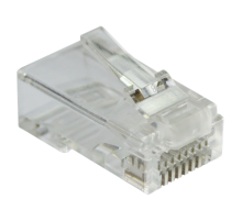 Коннектор RJ45 тип EZ, 8P8C, UTP, Cat.6, универсальный, со вставкой, покрытие 50 микрон,100 шт. (LAN-EZ45-8P8C/U6-100)