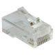 Коннектор RJ45 тип EZ, 8P8C, UTP, Cat.6, универсальный, со вставкой, покрытие 50 микрон,100 шт. (LAN-EZ45-8P8C/U6-100)