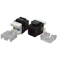 Модуль Keystone RJ45, Cat.6, UTP, 180 градусов, черный (TWT-OK45UTP180/6-BK)