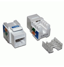 Модуль Keystone RJ45, Cat.6, UTP, 90 градусов, белый (TWT-OK45UTP/6-WH)