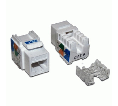 Модуль Keystone RJ45, Cat.6, UTP, 90 градусов, белый (TWT-OK45UTP/6-WH)