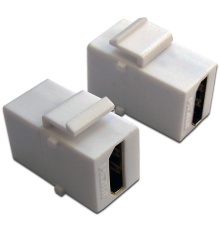 Модуль Keystone, HDMI, мама-мама, 180 градусов, белый (LAN-OK-HDMI-V-WH)