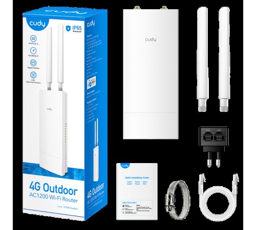 Точка доступа Wi-Fi CUDY LT700 Outdoor 4G LTE AC1200 Точка доступа Wi-Fi CUDY LT700 Outdoor 4G LTE AC1200
