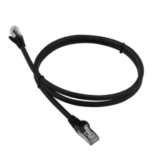 Патч-корд LANMASTER LSZH FTP кат.6, 0.5 м, черный (LAN-PC45/S6-0.5-BK)