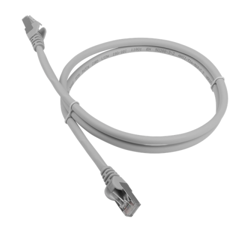 Патч-корд LANMASTER LSZH FTP кат.6A, 10 м, серый (LAN-PC45/S6A-10-GY)