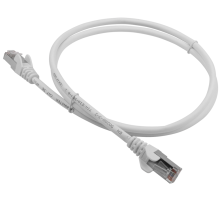 Патч-корд Lanmaster LAN-PC45/S5E-1.0-WH FTP вилка RJ-45-вилка RJ-45 кат.5е 1м белый LSZH (уп.:1шт)
