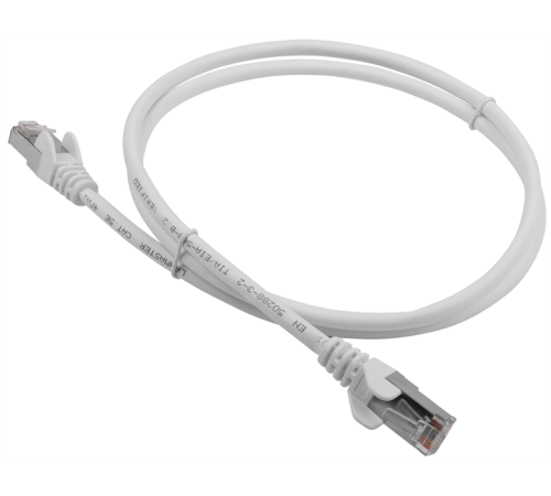 Патч-корд Lanmaster LAN-PC45/S5E-1.0-WH FTP вилка RJ-45-вилка RJ-45 кат.5е 1м белый LSZH (уп.:1шт)