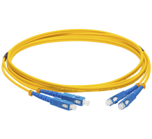 Патч-корд оптический LANMASTER, LSZH, дуплексный, SC/UPC-SC/UPC, SM OS2, 1.0 м (LAN-2SC-2SC/SU-1.0)