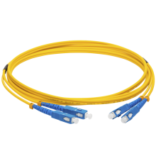 Патч-корд оптический LANMASTER, LSZH, дуплексный, SC/UPC-SC/UPC, SM OS2, 1.0 м (LAN-2SC-2SC/SU-1.0)