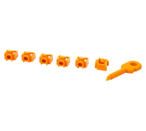 Заглушка Lanmaster LAN-SEC45-PL-SET-OR (упак.:6шт) 6м оранжевый Заглушка Lanmaster LAN-SEC45-PL-SET-OR (упак.:6шт) 6м оранжевый