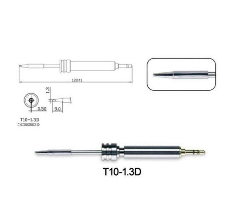 Аксессуары для пайки Atten Жало со встроенным нагревателем , T10-1.3D