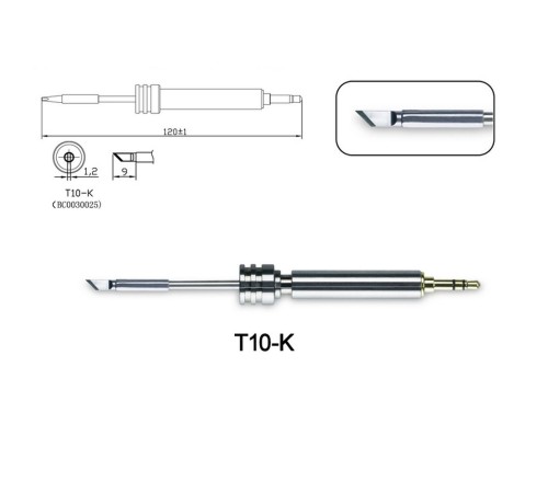 Аксессуары для пайки Atten Жало со встроенным нагревателем , T10-K
