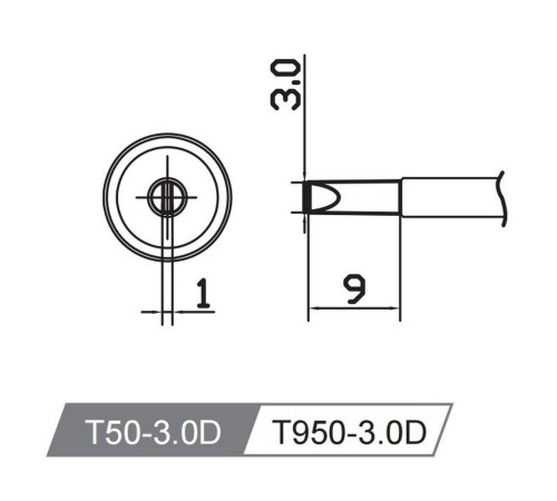 Аксессуары для пайки Atten Жало со встроенным нагревателем , T50-3.0D