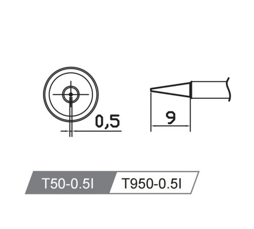 Аксессуары для пайки Atten Жало со встроенным нагревателем , T50-0.5I