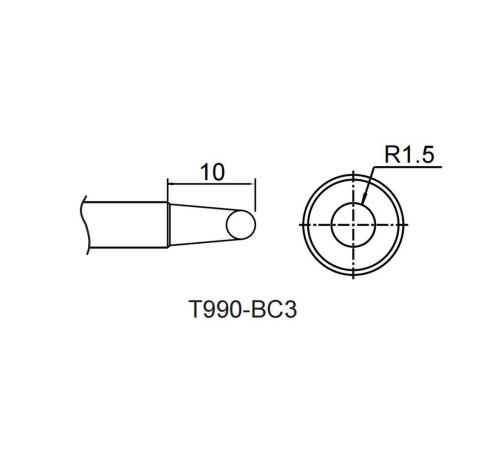 Аксессуары для пайки Atten Жало со встроенным нагревателем , T990-BC3