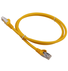 Кабель Патч-корд LANMASTER FTP,  вилка RJ-45,  вилка RJ-45,  кат.6А,  LSZH,  0.5м,  желтый [lan-pc45/s6a-0.5-yl]