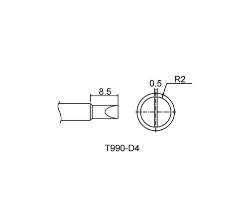 Аксессуары для пайки Atten Жало со встроенным нагревателем , T990-D4