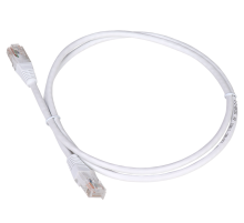 Патч-корд TWT UTP кат.5e, с заливными колпачками, 20.0 м, белый (TWT-45-45-20-WH)