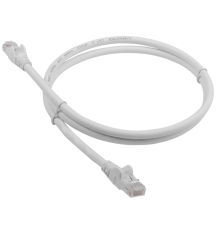 Патч-корд LANMASTER LSZH UTP кат.6, 5.0 м, белый (LAN-PC45/U6-5.0-WH)