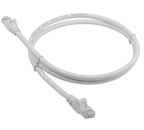 Патч-корд LANMASTER LSZH UTP кат.6, 5.0 м, белый (LAN-PC45/U6-5.0-WH)