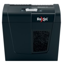 Шредер Rexel SECURE X6 EU черный (секр.P-4)/фрагменты/6лист./10лтр./скрепки/скобы