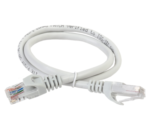 ITK Коммутационный шнур (патч-корд), кат.6 UTP, LSZH, 1м, серый (PC01-C6UL-1M) ITK Коммутационный шнур (патч-корд), кат.6 UTP, LSZH, 1м, серый (PC01-C6UL-1M)