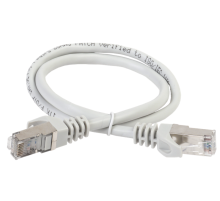 ITK Коммутационный шнур (патч-корд), кат.5Е FTP, LSZH, 1м, серый (PC01-C5EFL-1M)